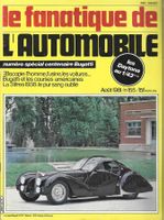 Le Fanatique de l'auto No 155, août 1981, spécial Bugatti