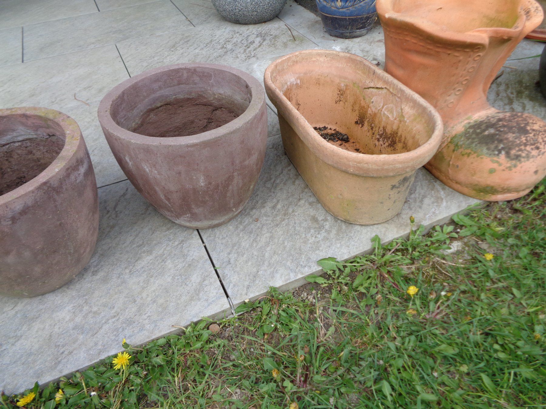Blumentöpfe: 6 x Blumentöpfe (Pflanzgefässe), Garten – Gebraucht aus Rotkreuz von Samballi 2