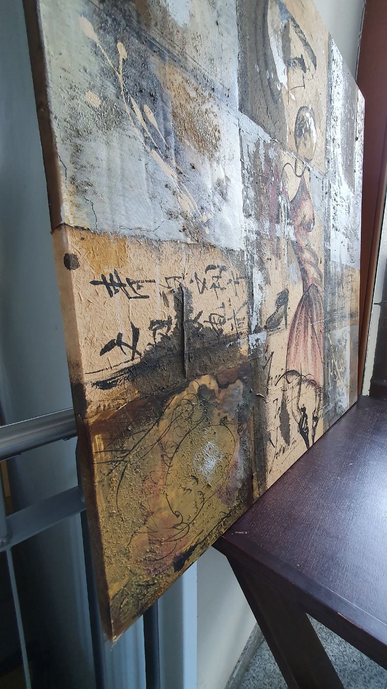Dipinti: Gemälde 100 x 100 cm – Usato da Unterterzen venduto da Jerommeke 1