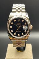 Rolex Datejust 36 116231  Black Diamond Steel & Rose Gold 