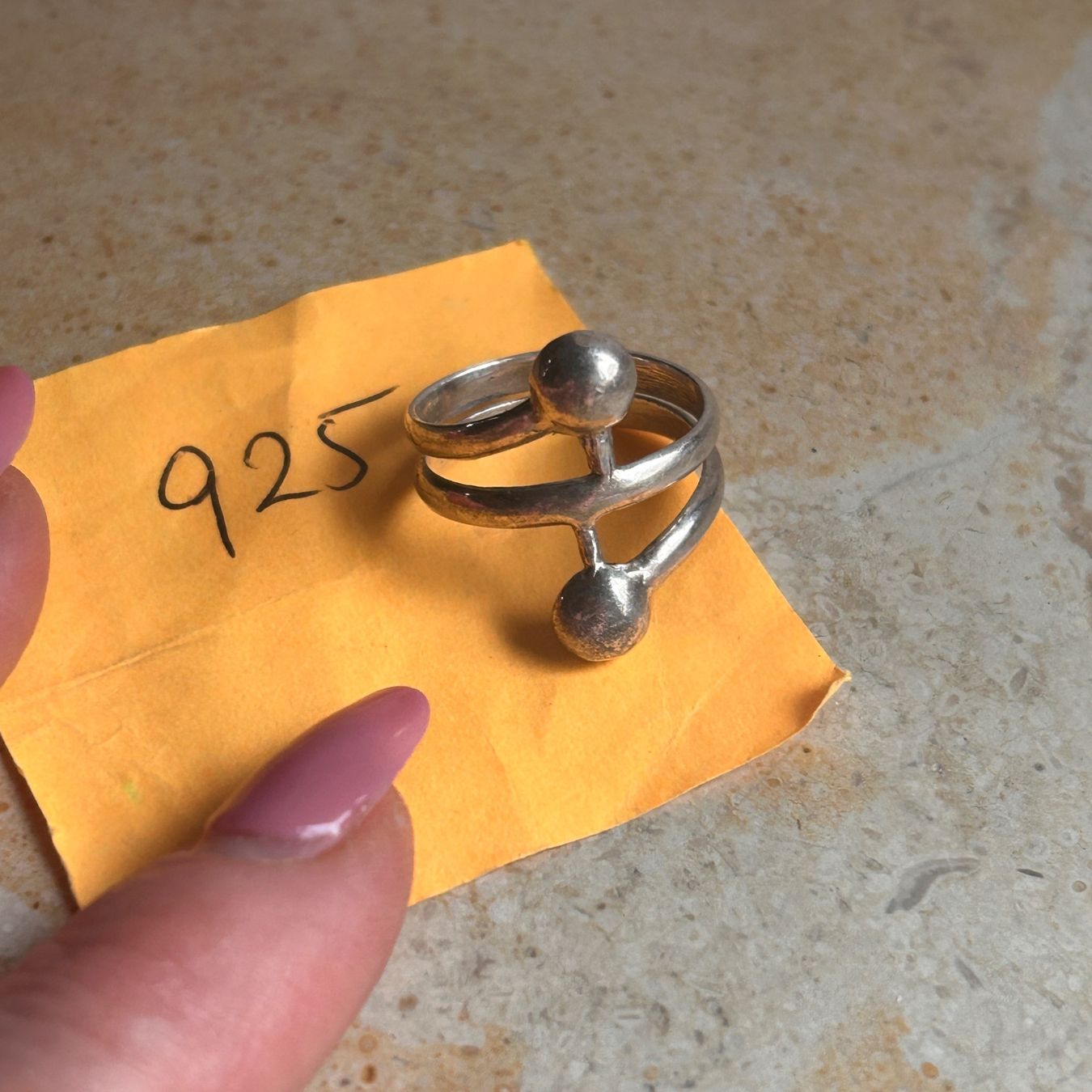 Bagues: Silber Ring 2 Points (Grösse 56 ) – D'occasion à Laufen par belleskulptur 3