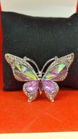 Brosche Schmetterling mit Steinchen neuwertig