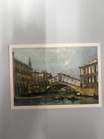 Ansichtskarte Venedig Rialtobrücke gemalt, P. Marzari
