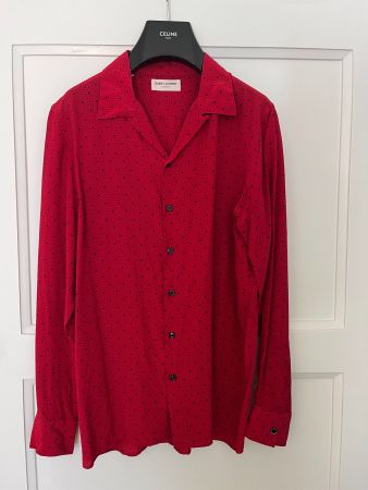 SAINT LAURENT PARIS SS14 SILK RUNWAY SHIRT