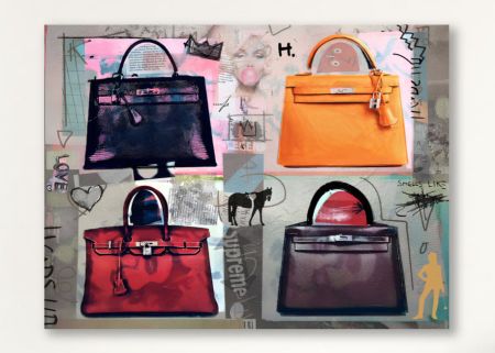 Hermes Pop Art Kunst Fashion Taschen Bag Bild Urban Modern