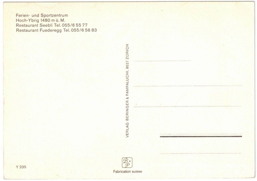 Cartoline postali: Hoch-Ybrig - 3 Bild AK – Usato da Binningen venduto da Mountainrider 1