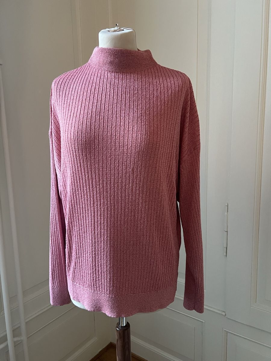 Maglioni & Felpe: Bimba Y Lola pullover rosa Glitzer Grösse M, Rippenmuster – Usato da Zürich venduto da angielmora