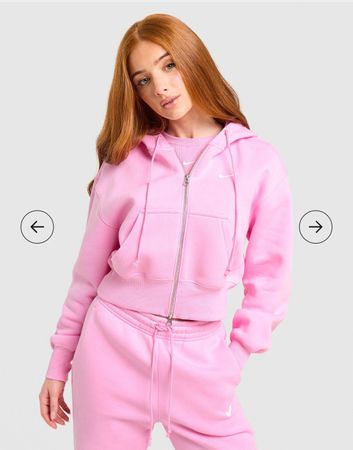 Nike Phoenix Crop Hoodie Pink NEU M