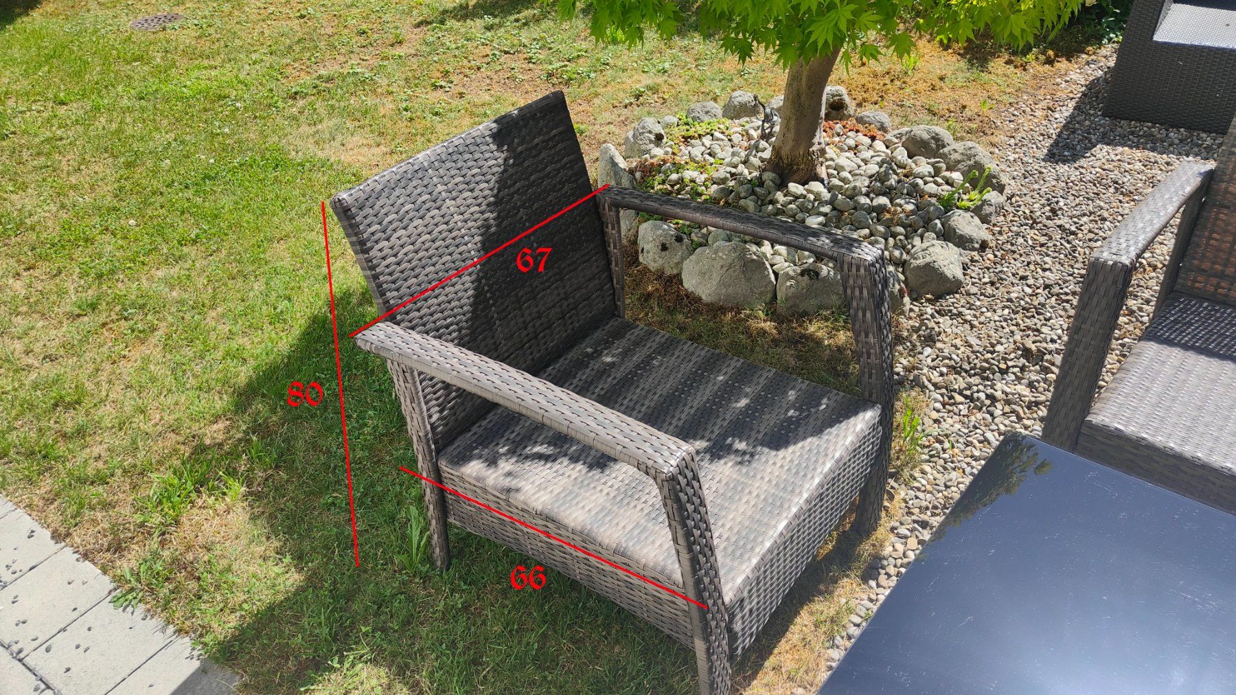 Set de table et chaises: Garten / Balkon set 4-teilig Rattan – D'occasion à Seewen SZ par trile80 3