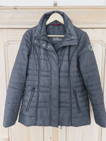 Winterjacke Fuchs Schmitt, abnehmbare Kapuze, anthrazit, 36