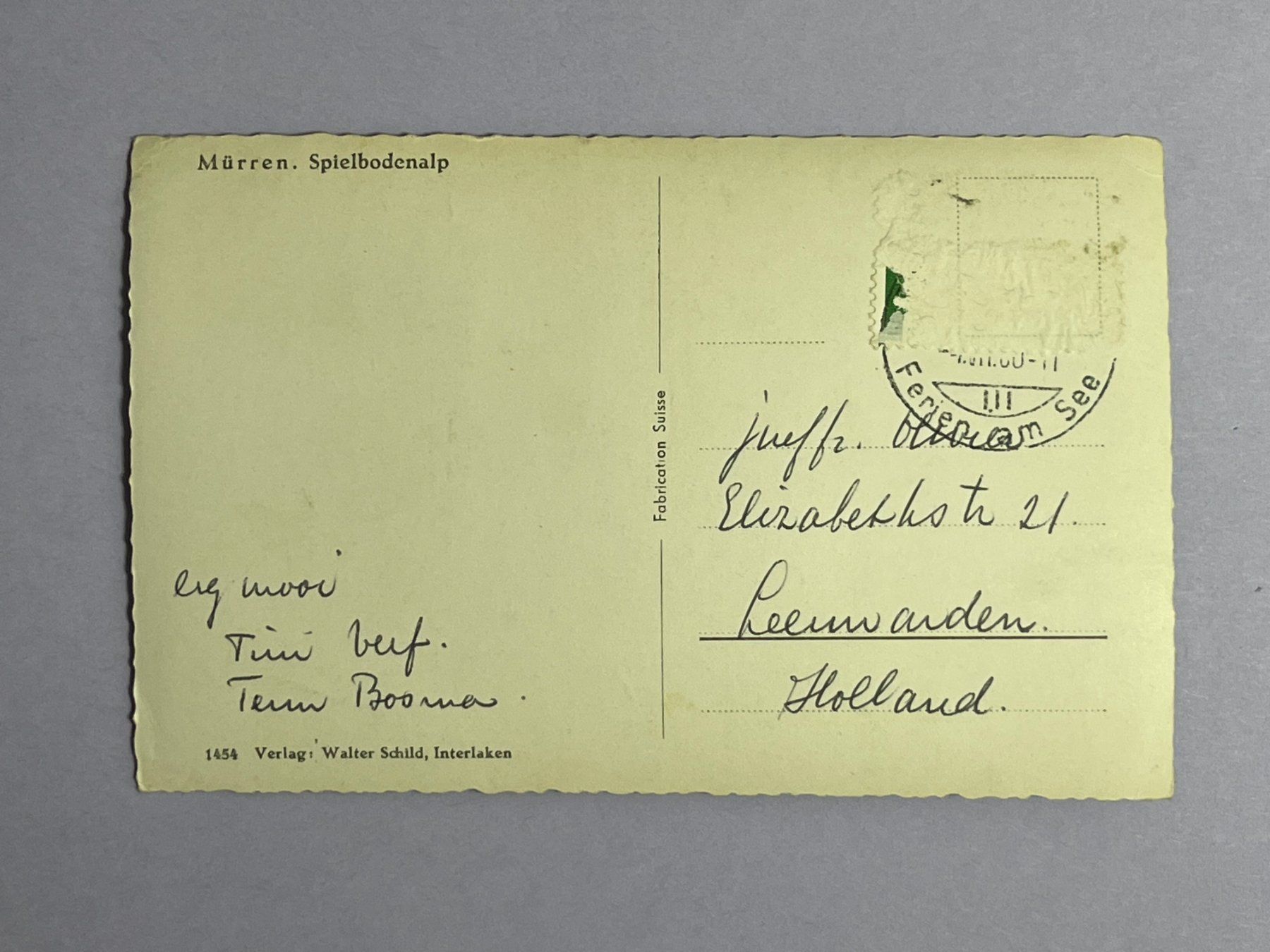 Cartoline postali: Mürren - Spielbodenalp – Usato da Steg VS venduto da danwer74 1