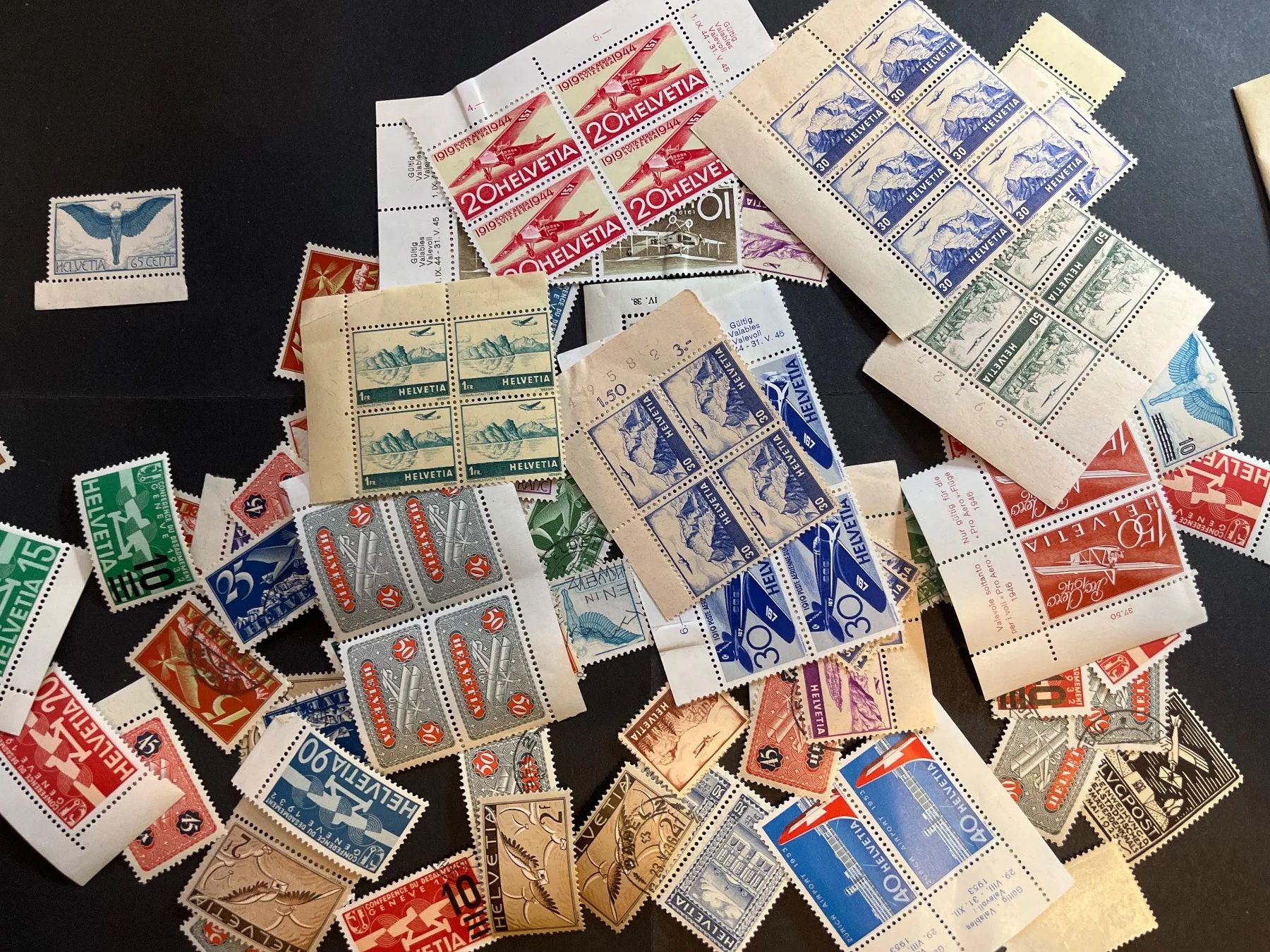 Tutti i francobolli: Grosse Flugpost Sammlung Schweiz ab Fr. 1.- – Usato da Dagmersellen venduto da wyss1982 9