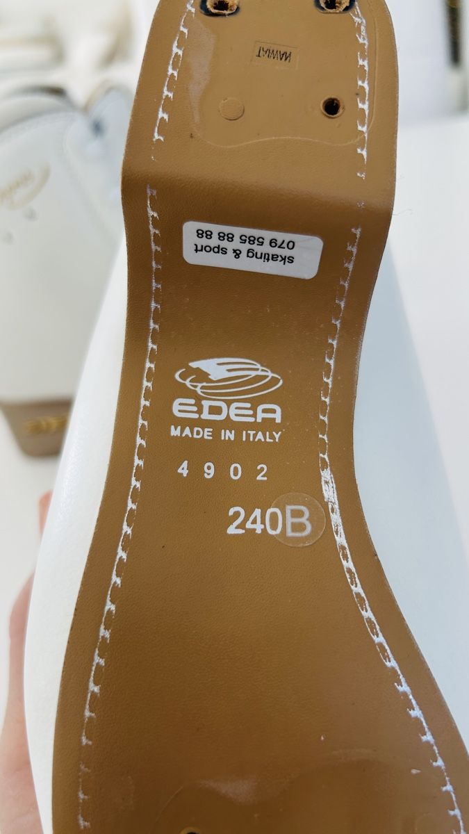 Edea Pattini da ghiaccio: Edea Chorus Eiskunstlaufschuhe , Grösse 240B, Schlittschuhe – Usato da Würenlos venduto da Grischa31 3