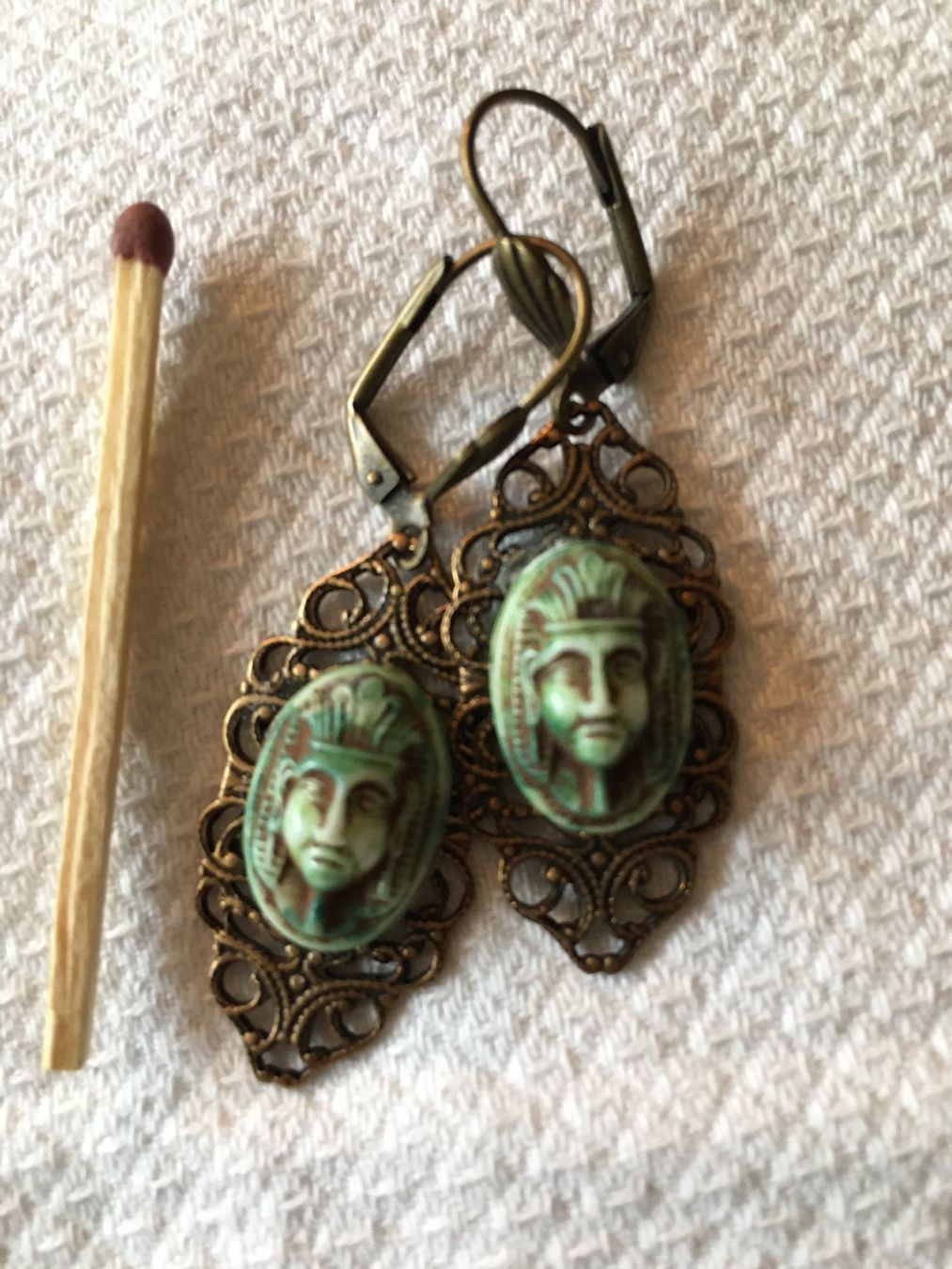 Boucles d'oreille: Ohrhänger mit Art Deco glas – D'occasion à Zürich par aannnnaa48