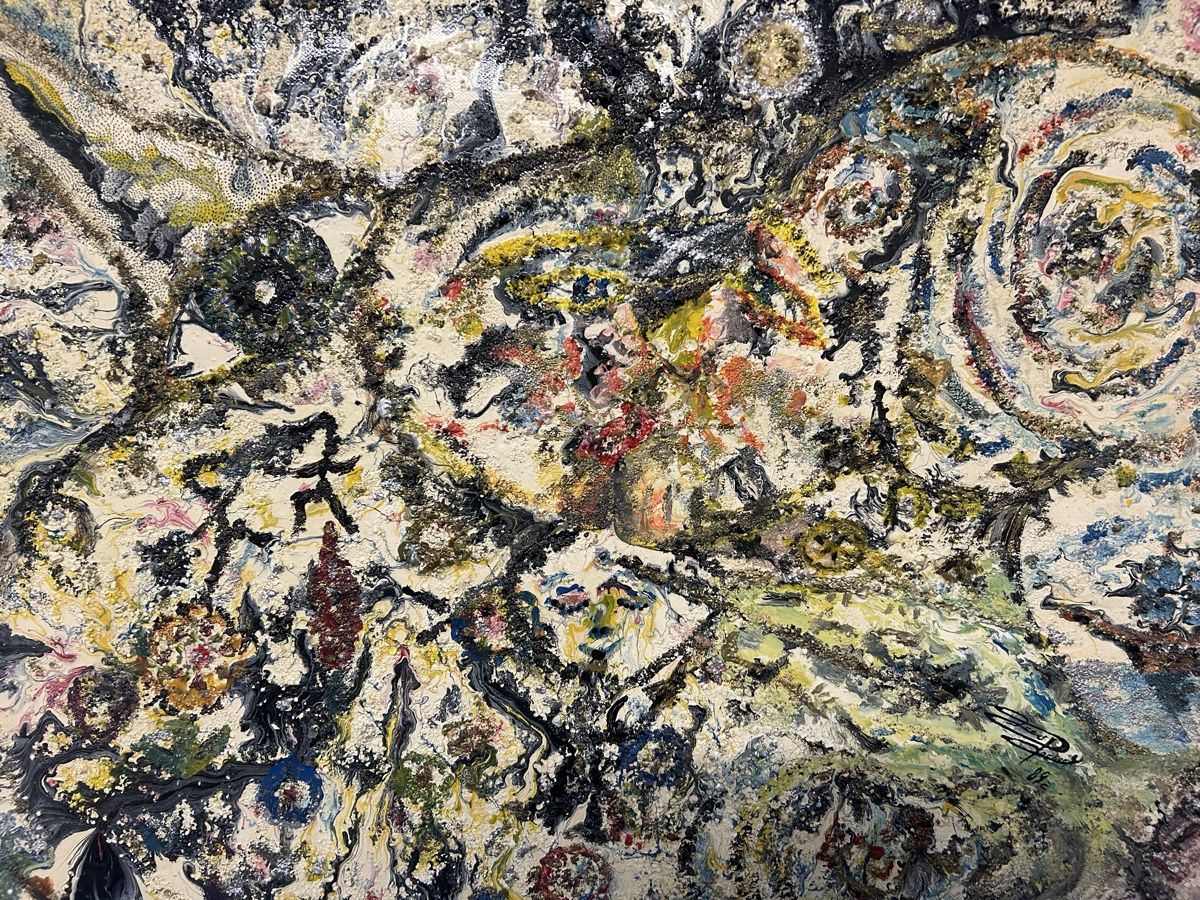 Gemälde: Abstraktes Gemälde von Fredy Gerber 84' – Gebraucht aus Glarus von KunstWerkEr-LS87 3