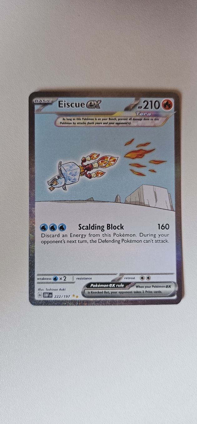 Pokémon Sammelbilder & Trading cards: Eiscue Ex 222 - Illust. Rare - Obsidian Flames - EN – Neu (gemäss Beschreibung) aus Seewen SZ von ker_98ph