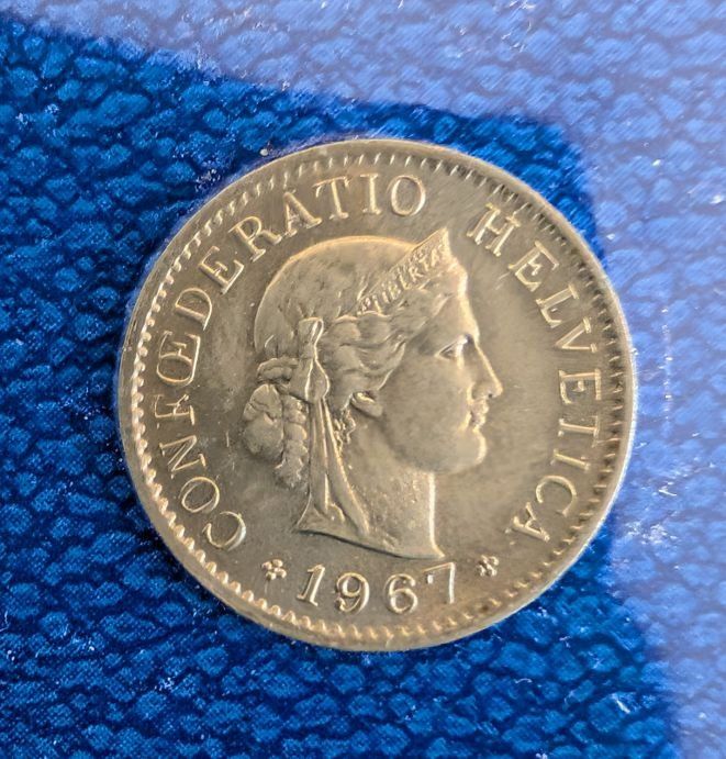 Tutti le monete: 5 Rappen 1967 – Usato da Arch venduto da coinsandmore