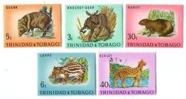 Briefmarken "Tiere". Trinidad und Tobago