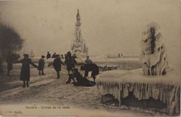GENÈVE - Entrée de la Jetée en hiver