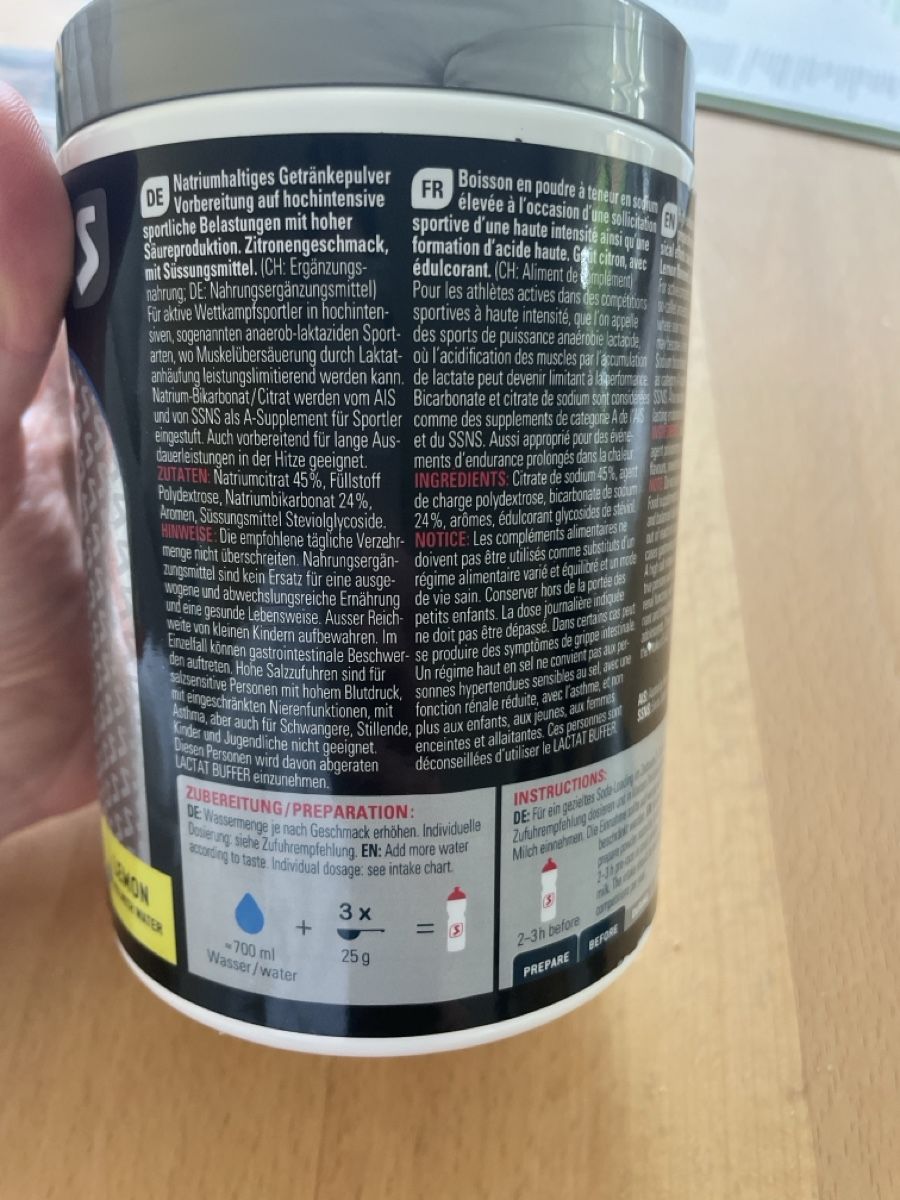 Cibi & Specialità: Sponser Lactat Buffer, Lemon Flavor – Usato da Cham venduto da livvv 1