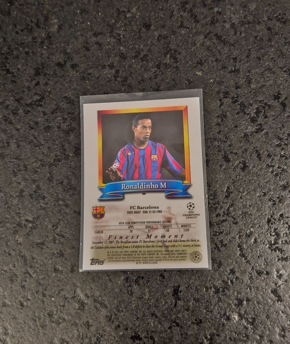 Topps Carte collezionabili: Ronaldinho - Barcelona - Topps – Nuovo (secondo la descrizione) da Burg AG venduto da Danoe 1