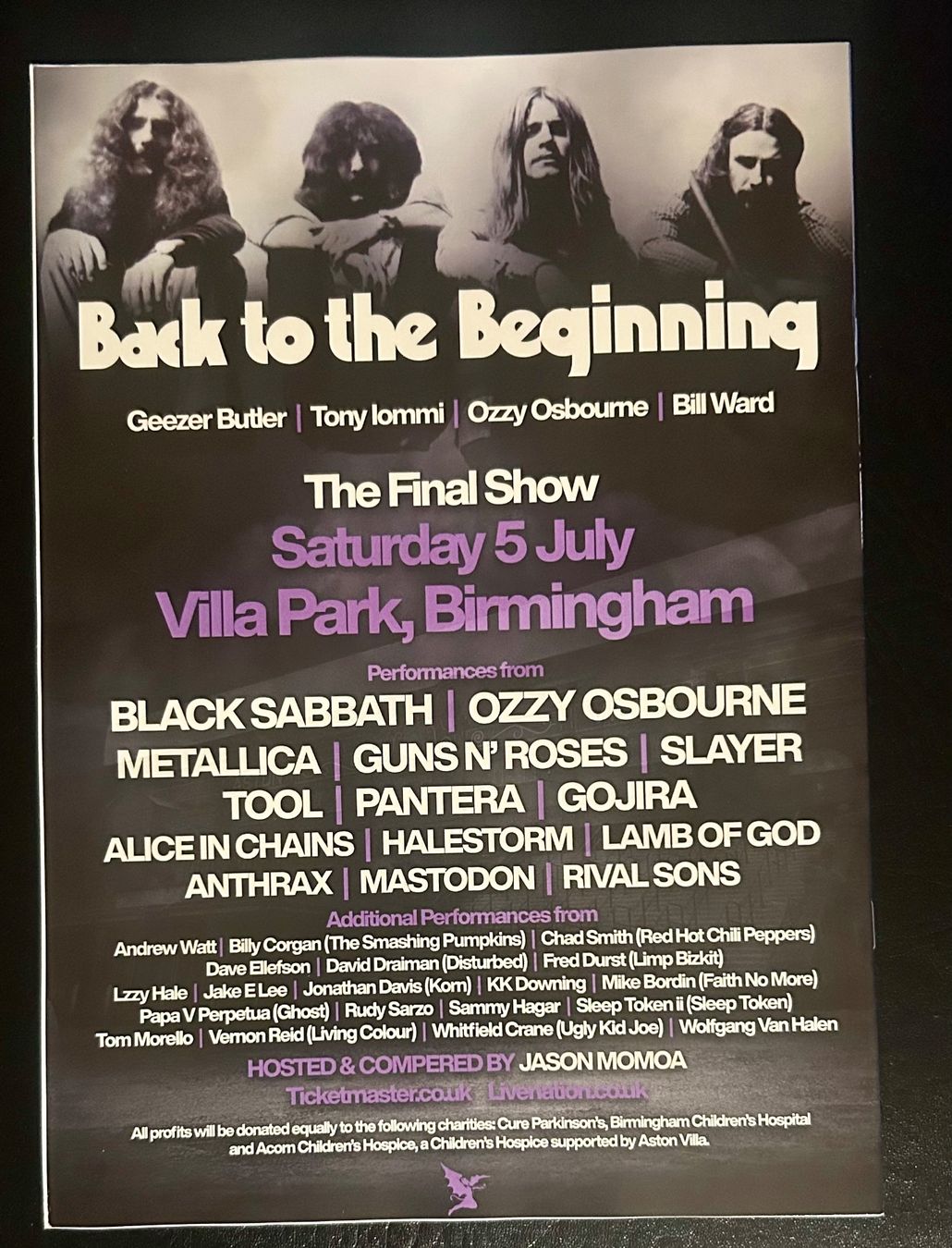 Riviste & Magazine: BLACK SABBATH Back To The Beginning OFFICIAL PROGRAMME! OZZY – Nuovo (secondo la descrizione) da Basel venduto da forevermusic 1