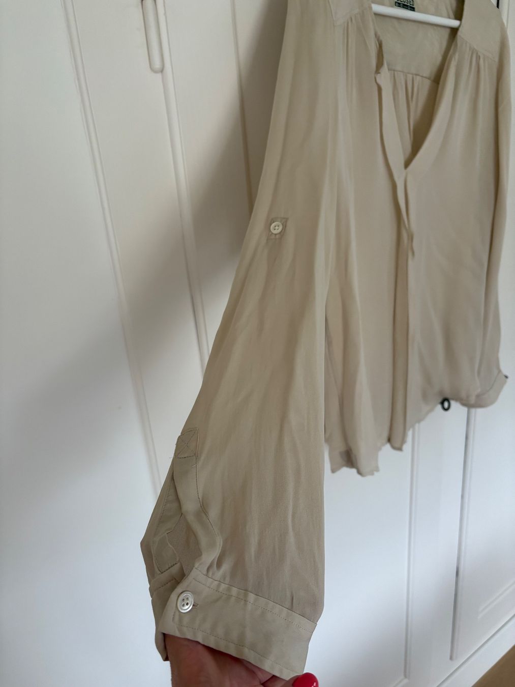 Closed Blusen: Seidenbluse Closed beige Gr. M – Gebraucht aus Zollikon von Tmango 2