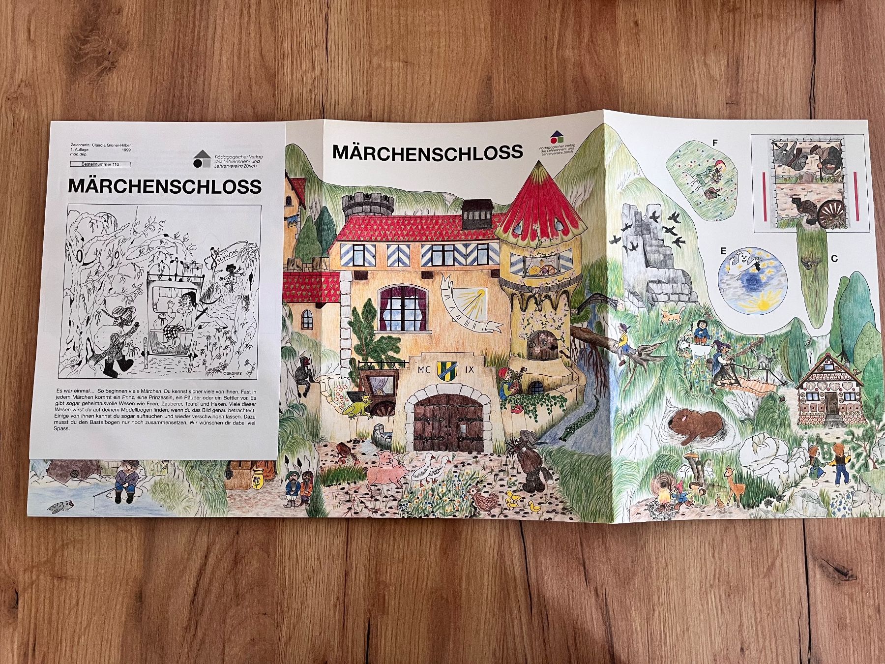 Kit bricolage: 1 Modellbogen Pädagogischer Verlag Märchenschloss – Usato da Büsserach venduto da bor_s88m 1