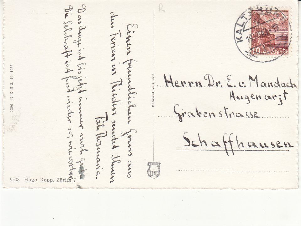 Ansichtskarten: Rieden 1943 – Gebraucht aus Bürglen TG von StampGraf 1
