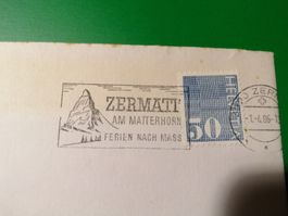 Stempel Zermatt Matterhorn 1986 Helvetia 30 Rp