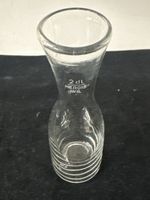 Vintage Glaskaraffe Hergiswil 2 dl. Geeicht Deko Landhaus