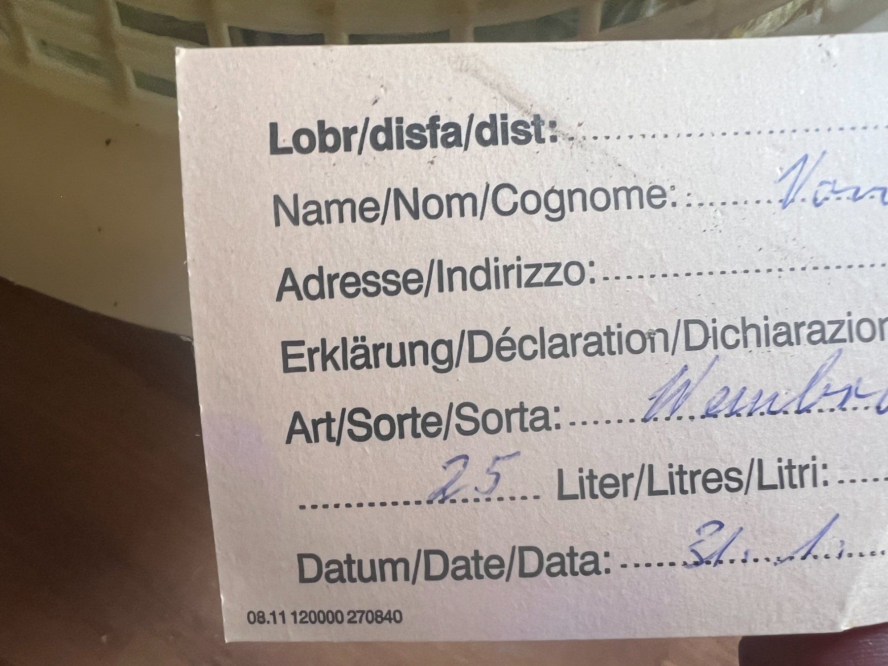 Bottiglie: Grosse Korbflasche / Ballonflasche 25 L – Usato da Boppelsen venduto da vanrijn 3