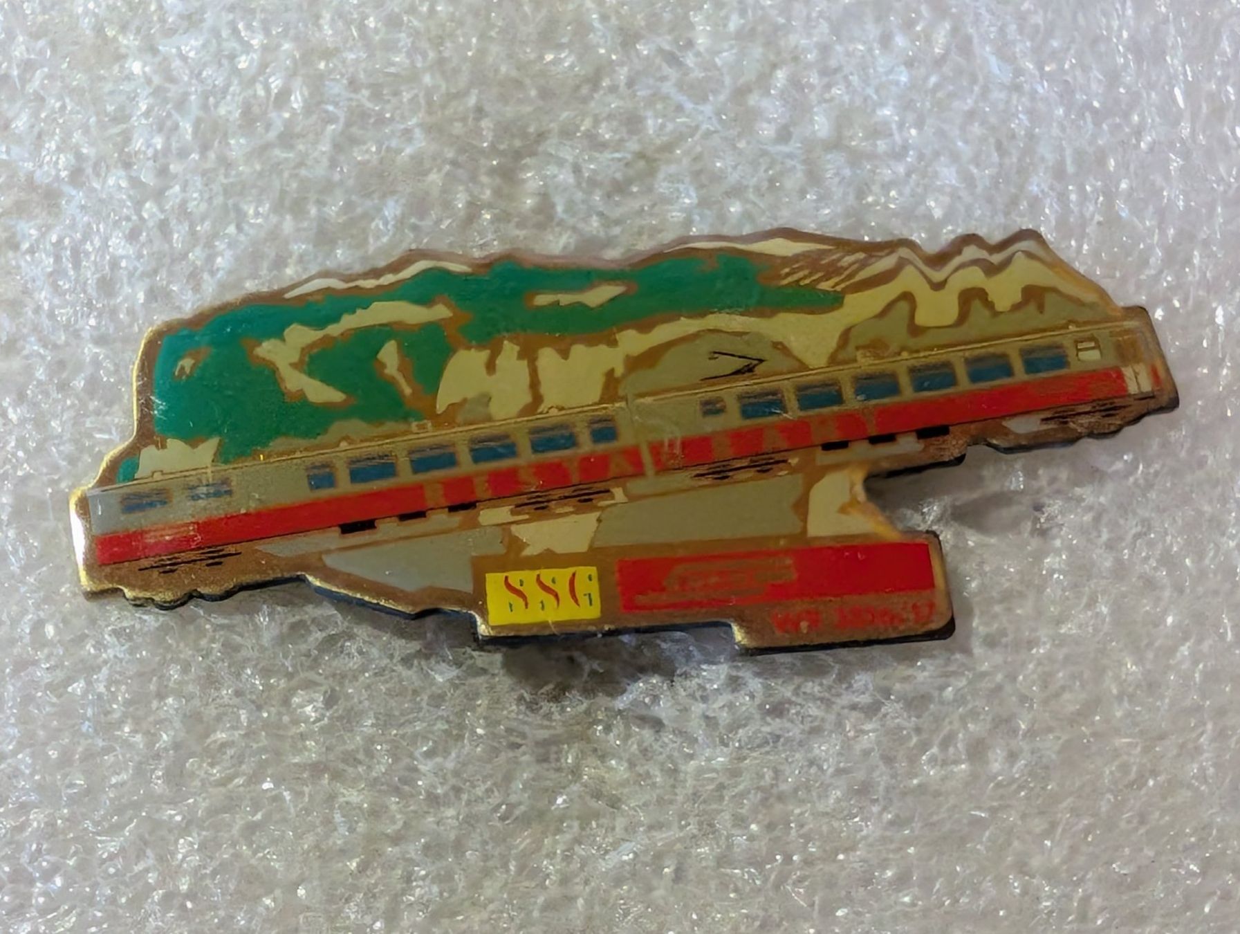 Plaketten & Abzeichen: Ansteckpin 18: Eisenbahn SSG – Gebraucht aus Oppligen von Pin-Fall-Shop