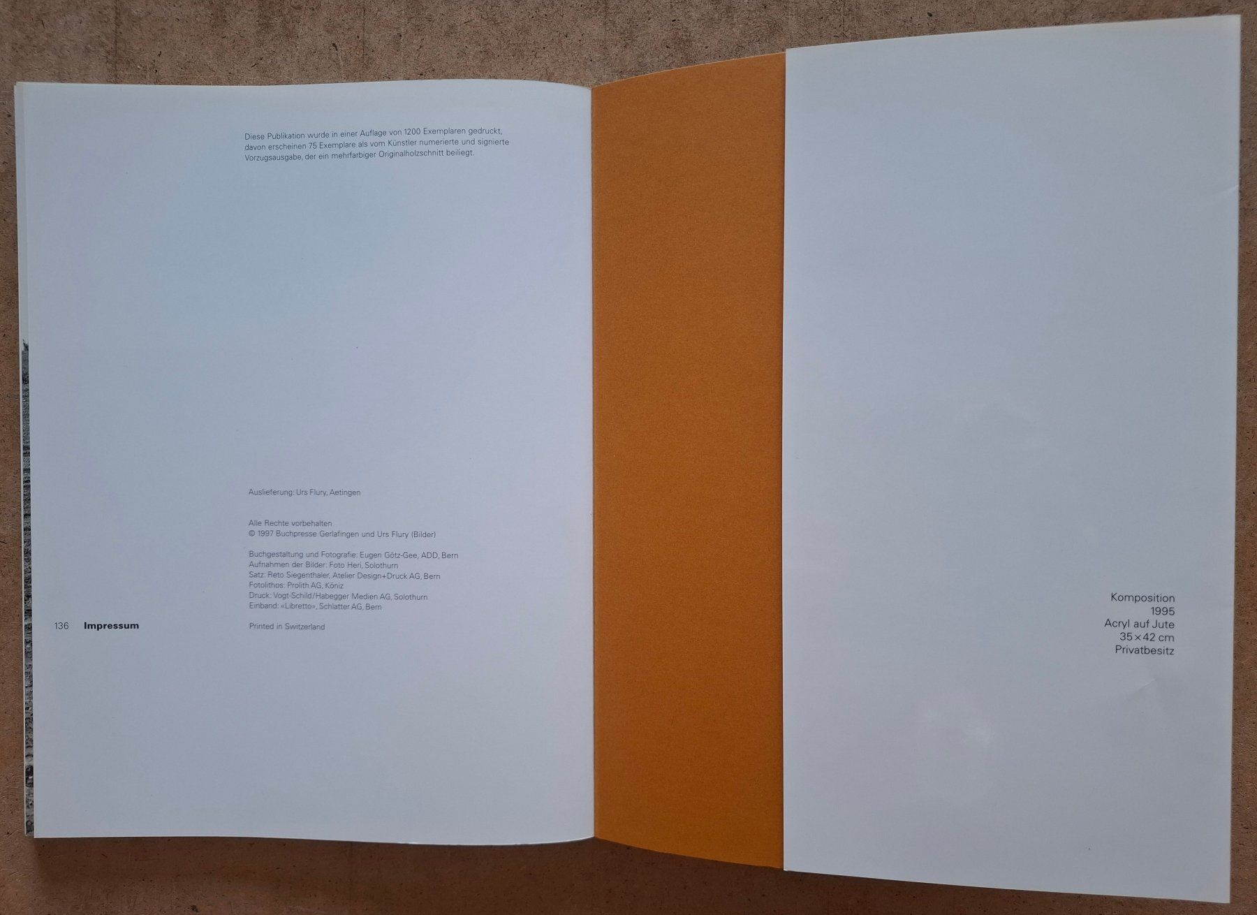 Libri: Urs Flury, Aetingen Buch "Erinnerung .. Mutter" signiert '97 – Usato da Aarburg venduto da Rosen_Rot 9