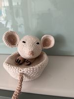 Gehäkelte Maus - Nuscheli