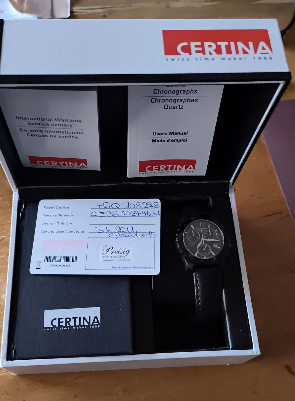 Certina Montres: Certina Chronograph. Top Zustand! 2011 – D'occasion à Ittigen par adilix