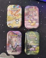 4 Pokemon Mini Tins 30 Jahre Jubilaeum DE neu versiegelt OVP