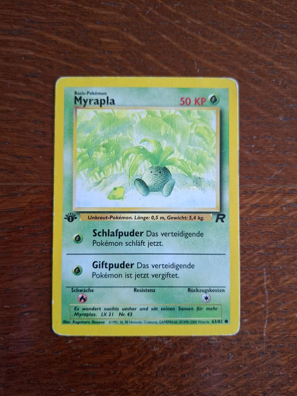 Pokémon Cartes à collectionner: Pokemon Myrapla Team Rocket Set 1st edition 63/82 DE – D'occasion à Giornico par ale_lc8k