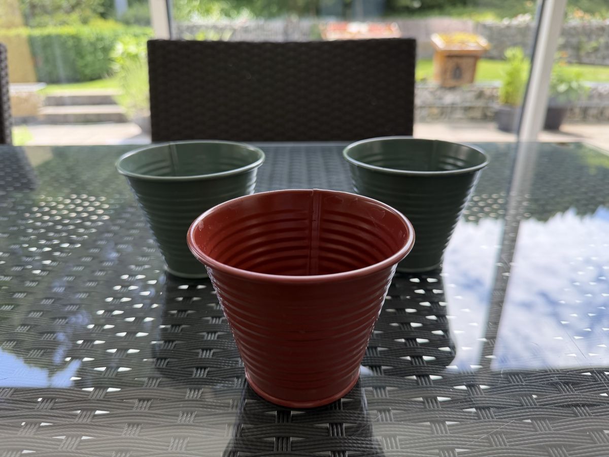 Pots de fleurs: 5 Blumentöpfe/Pflanzentöpfe – D'occasion à Gockhausen par Dbielmann 3