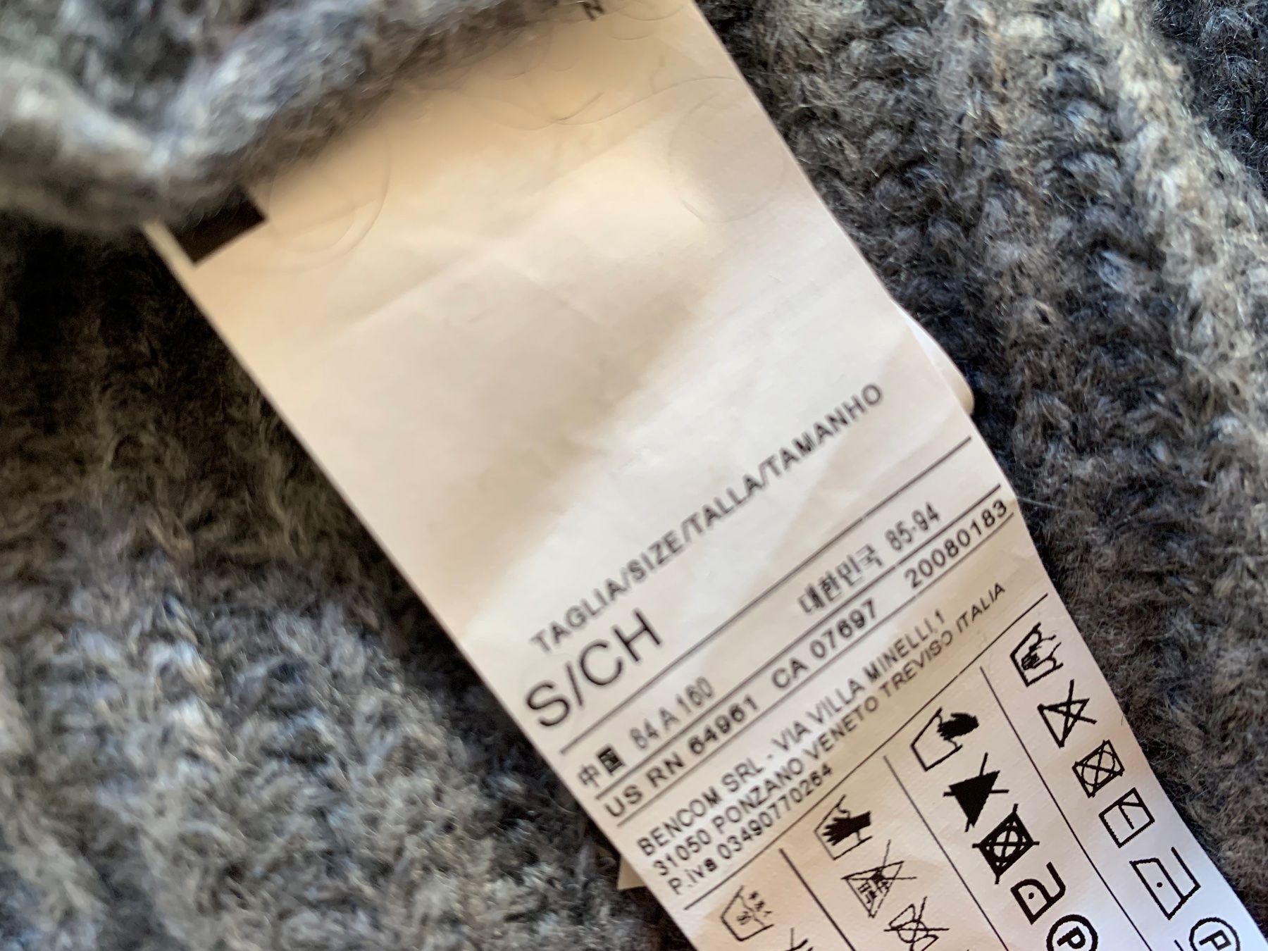 Benetton Maglioni & Felpe: BENETTON Strick Pullover / Pollunder / Kleid mit Mohair S – Usato da Meiringen venduto da littlered-ridinghood 2