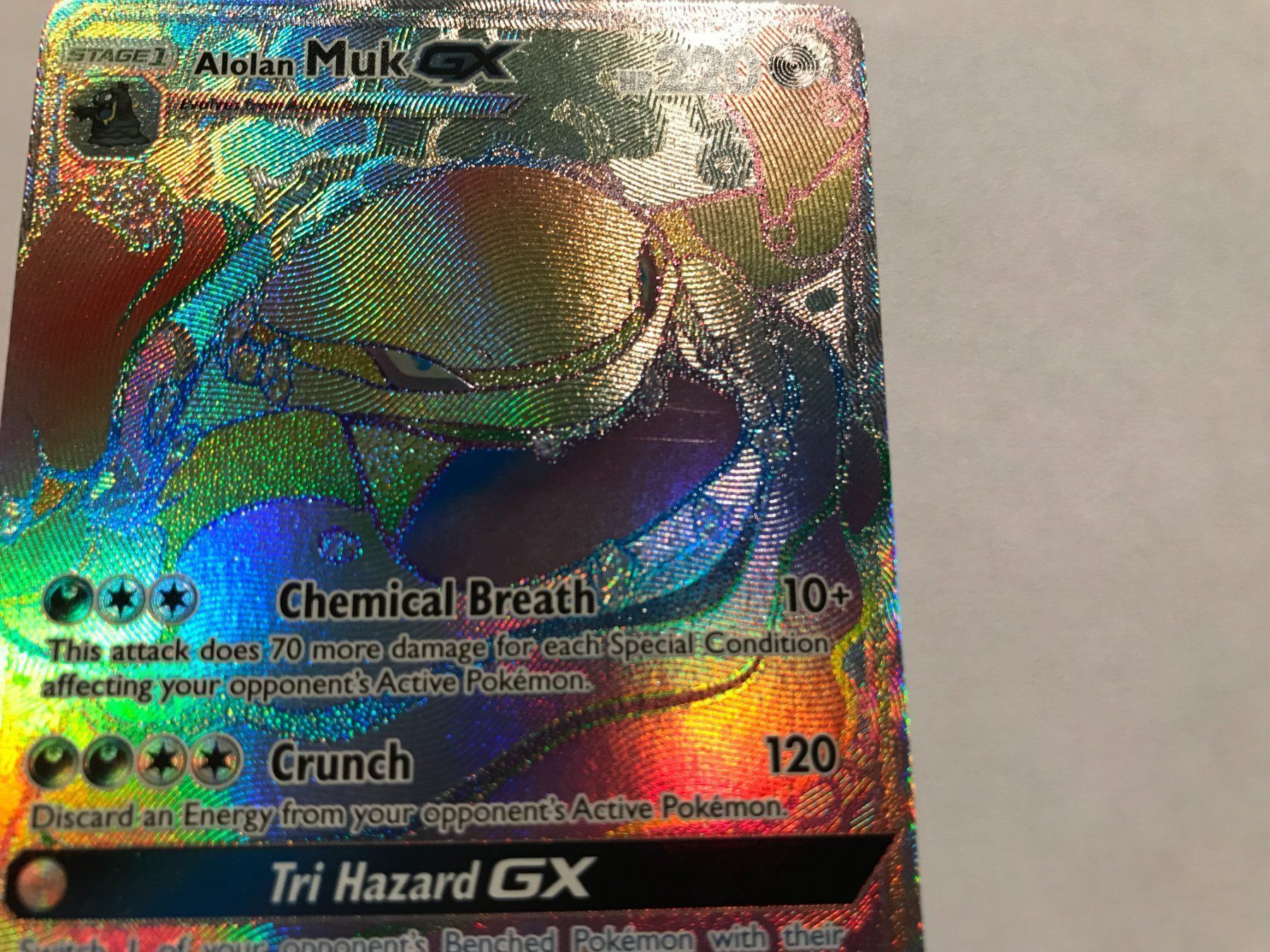 Pokémon Carte collezionabili: Alolan Muk GX Rainbow – Usato da Hagendorn venduto da Pokecollectorch 2
