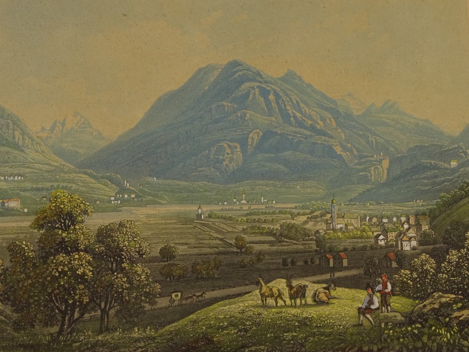 Stiche: CAZIS, KÄZIS, AQUATINTA UM 1840 – Gebraucht aus Grüningen von Kartensammler 2