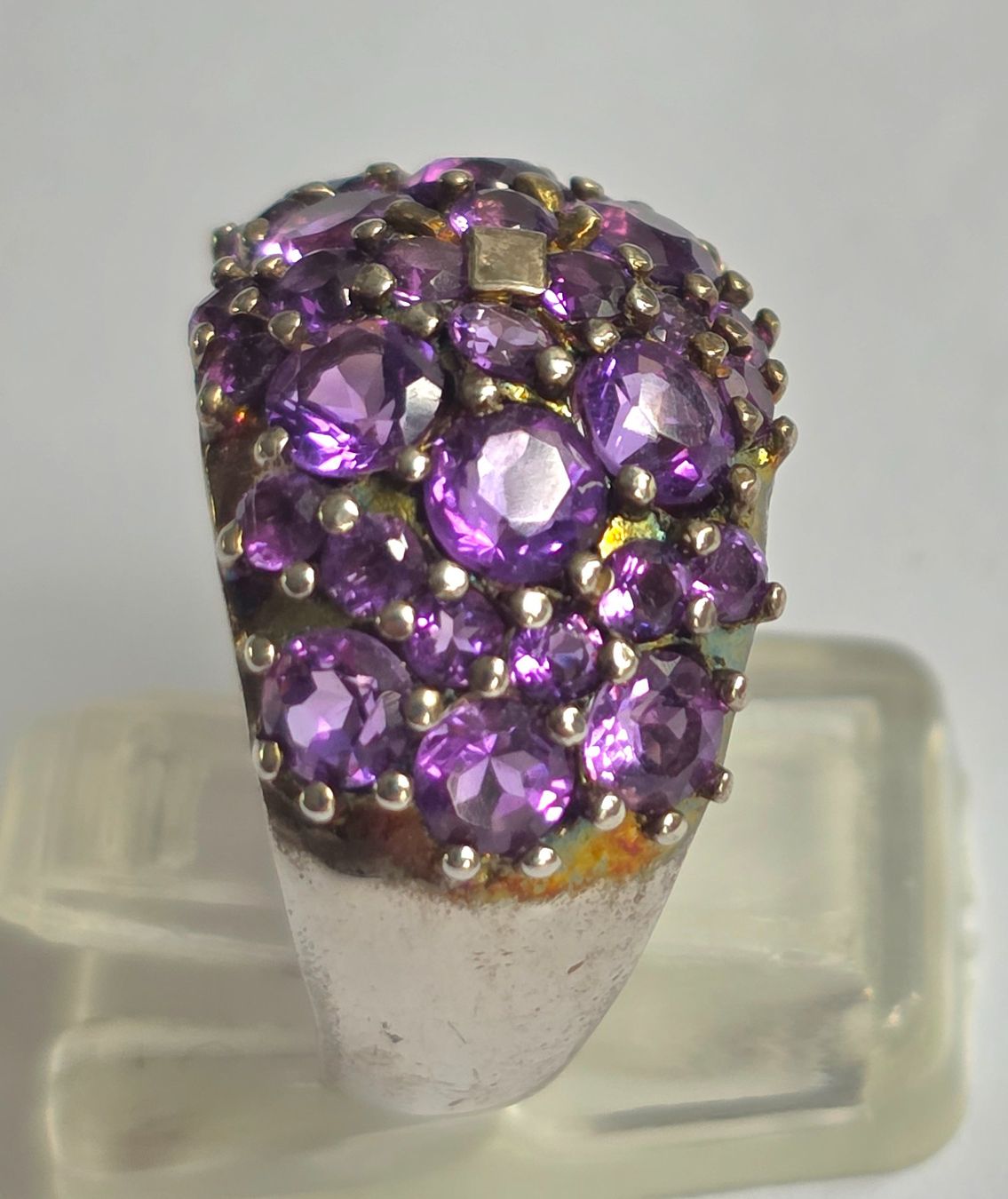 Anelli: Ring Silber mit Amethysten Grösse 59  Neu – Nuovo (secondo la descrizione) da Zürich venduto da benedikt12 2