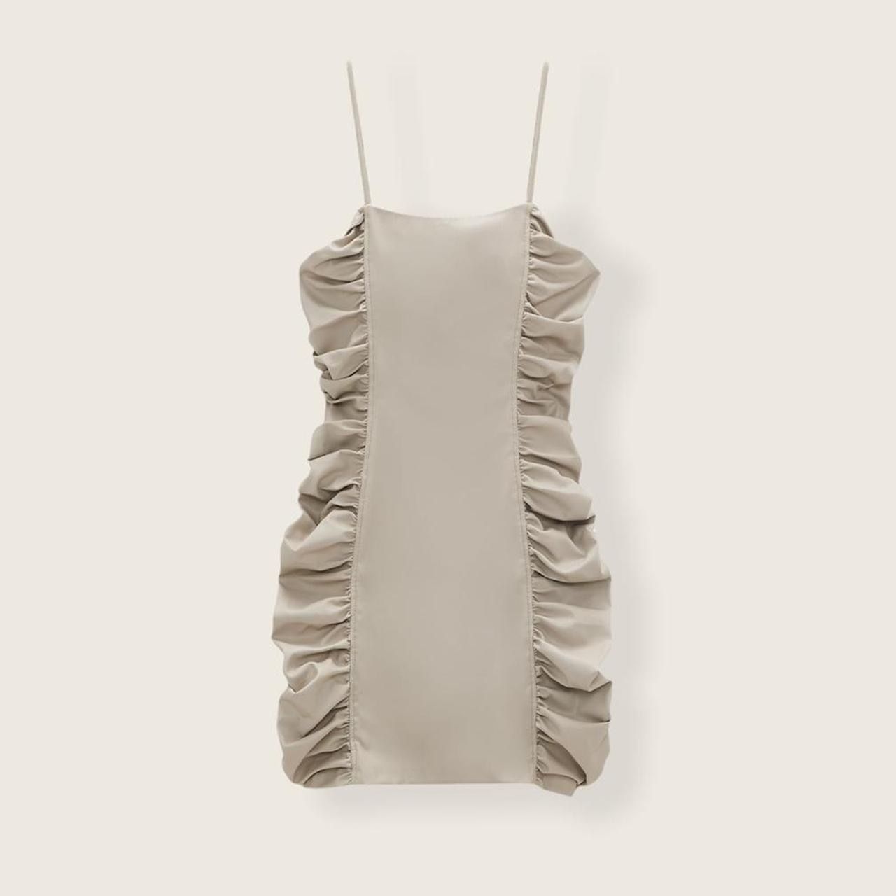 Zara Kleider: ZARA Kleid, Beige, Grösse S – Neu und originalverpackt aus Basel von 1moonstar