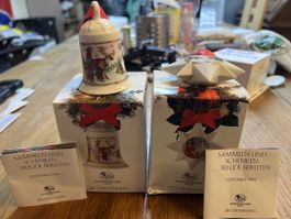 2 Porzellan Hutschenreuther Weihnachtskugeln 1995 (3)