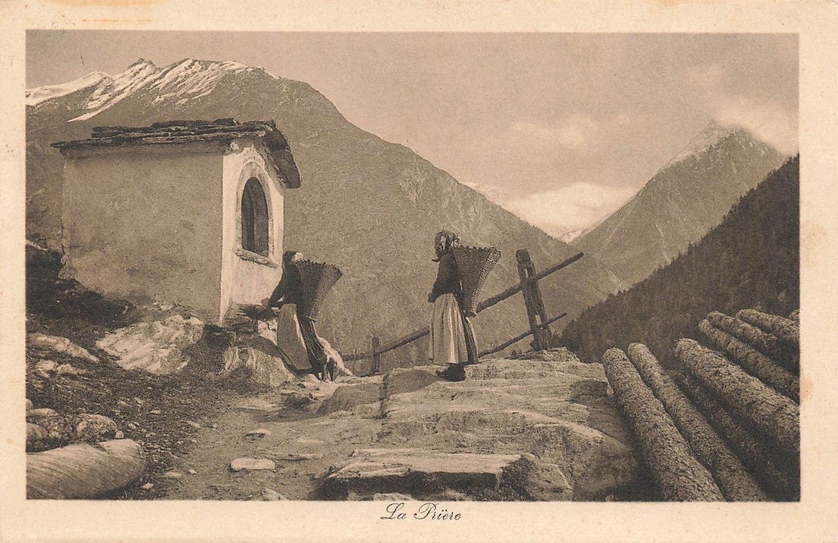 Cartoline postali: Saas-Fee (VS) – La Rière – Usato da Biasca venduto da Blenio71