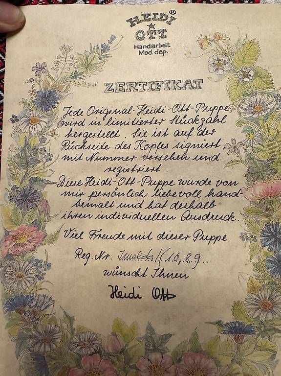Bambole: Original Heidi Ott Puppen Imelda – Usato da Wohlen b. Bern venduto da Libero66 3