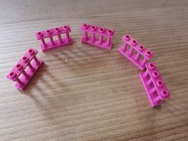 Lego Zaun Spindeldorn 1 x 4 x 2 mit 4 Noppen dunkelpink