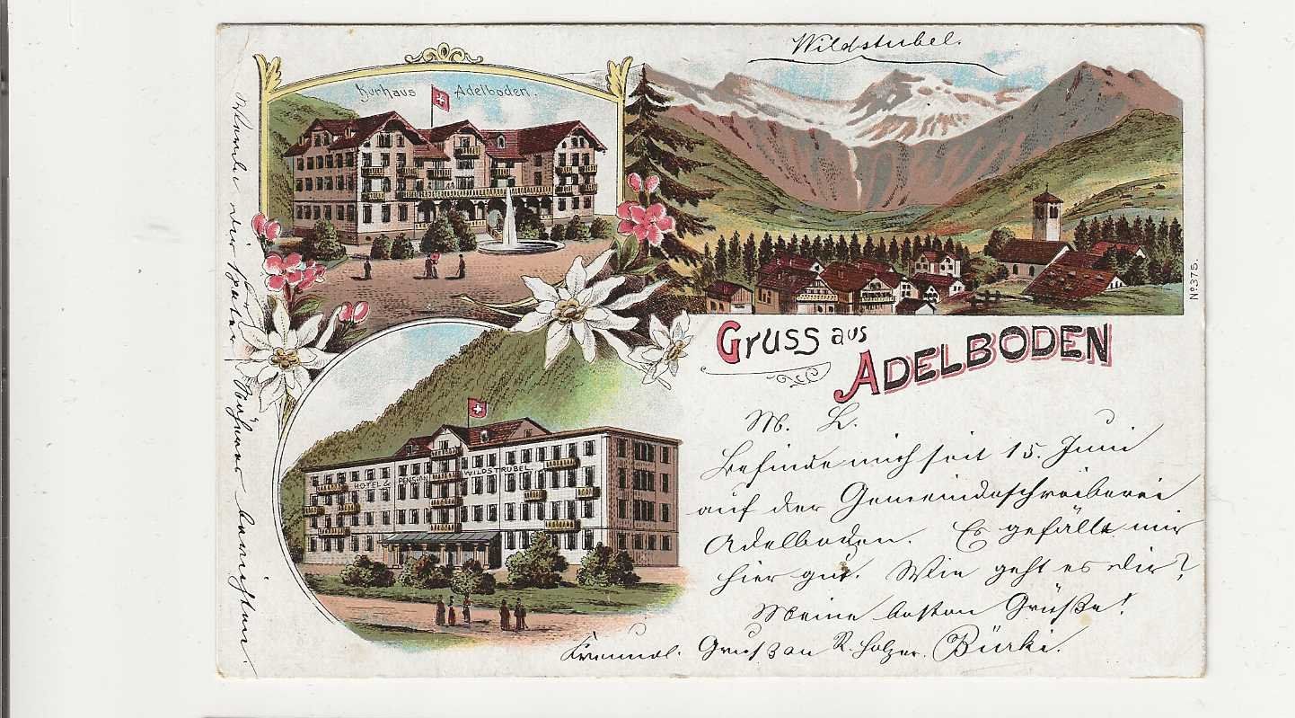 Cartes postales: Adelboden, 1899, Litho – D'occasion à Spiez par Niesen20