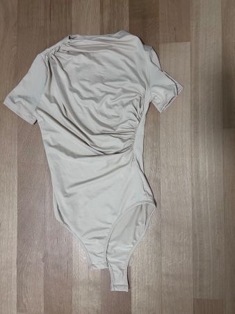 Body Suit beige Kurzarm